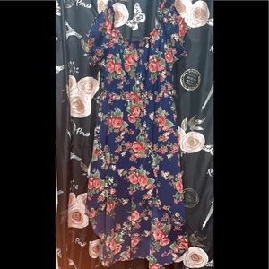 Floral Off the Shoulder Dress